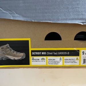 New Keene Detroit Mid Steeltoe Men’s boot size 9